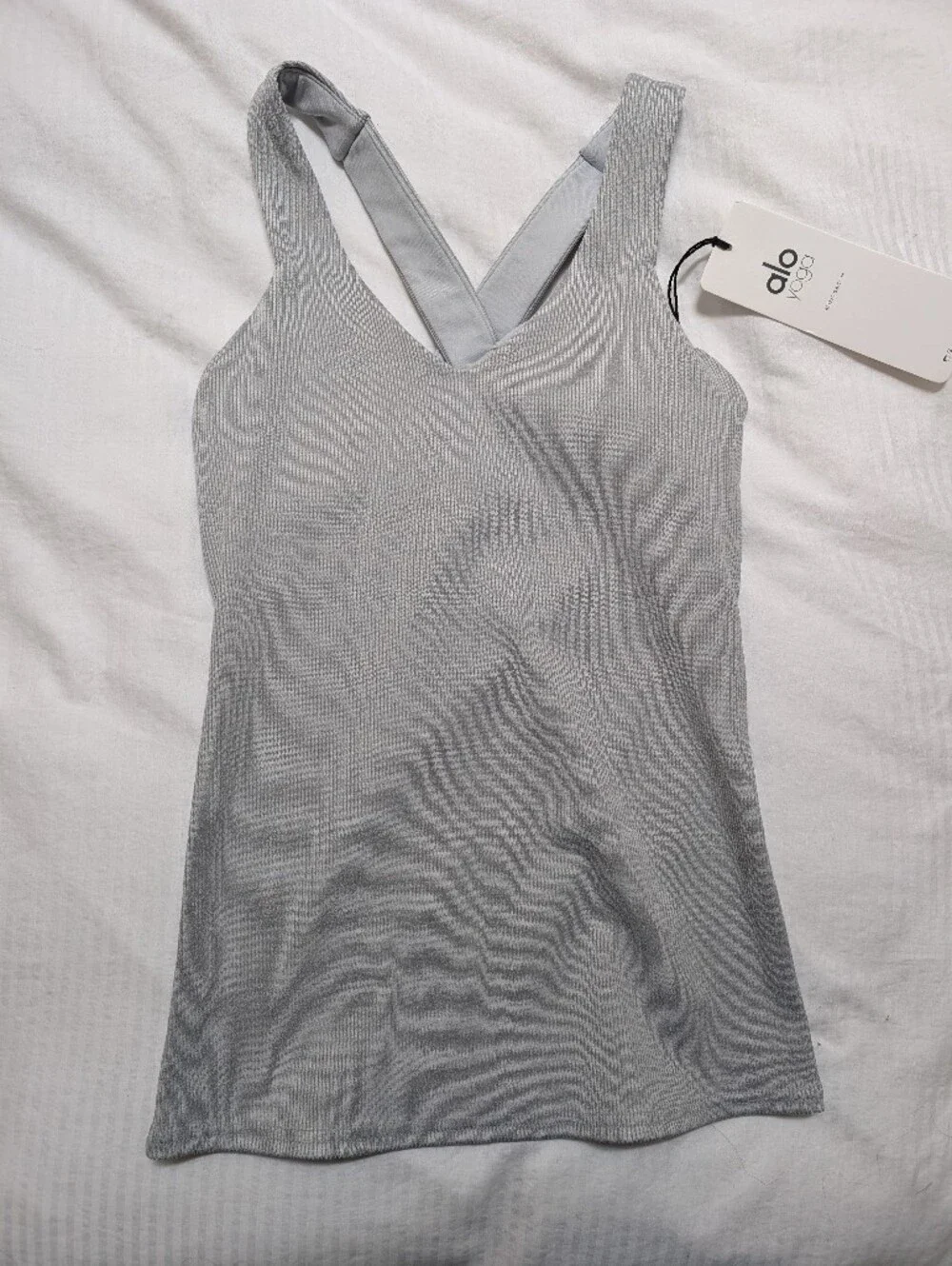 Alo Yoga Elevate Tank In Dove Grey Heather Small